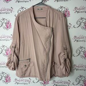 Dex Blush Pink Top jacket coat cardigan zip up cargo style
